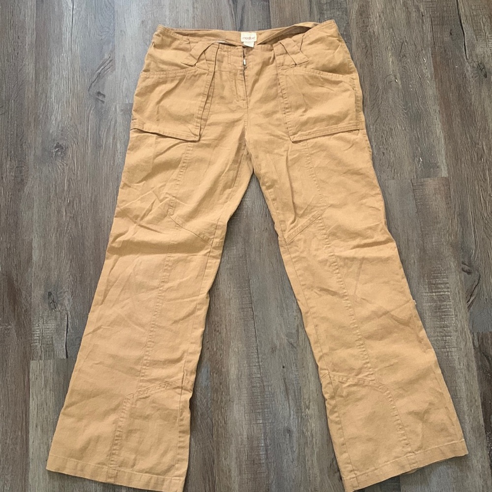 Cotton/linen blend pants from Modbe!